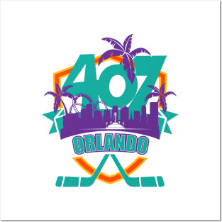 407 Orlando Hockey color Posters and Art